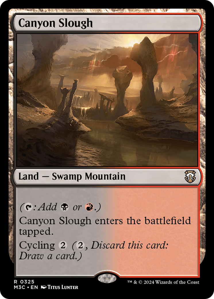 Canyon Slough (Ripple Foil) [Modern Horizons 3 Commander] | Odin's Place