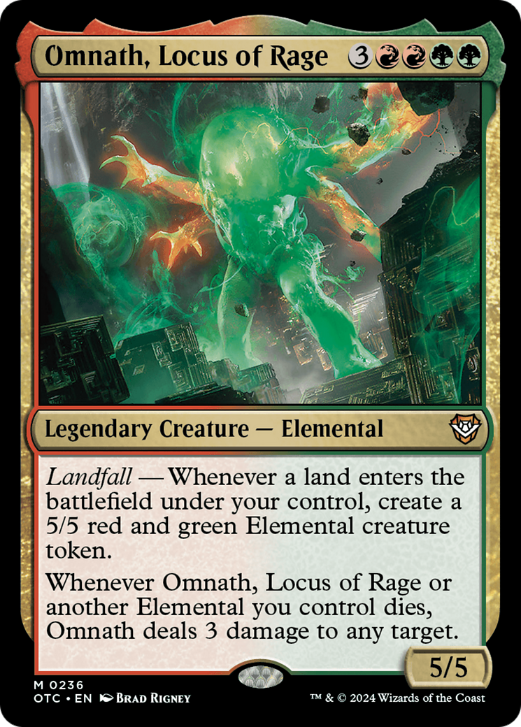 Omnath, Locus of Rage [Outlaws of Thunder Junction Commander] | Odin's Place