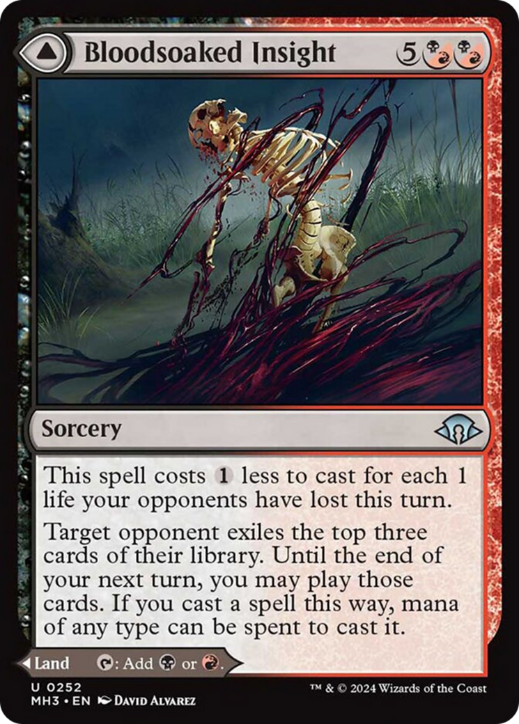 Bloodsoaked Insight // Sanguine Morass [Modern Horizons 3] | Odin's Place