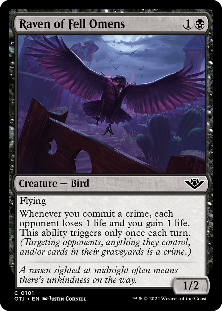 Raven of Fell Omens [Outlaws of Thunder Junction] | Odin's Place