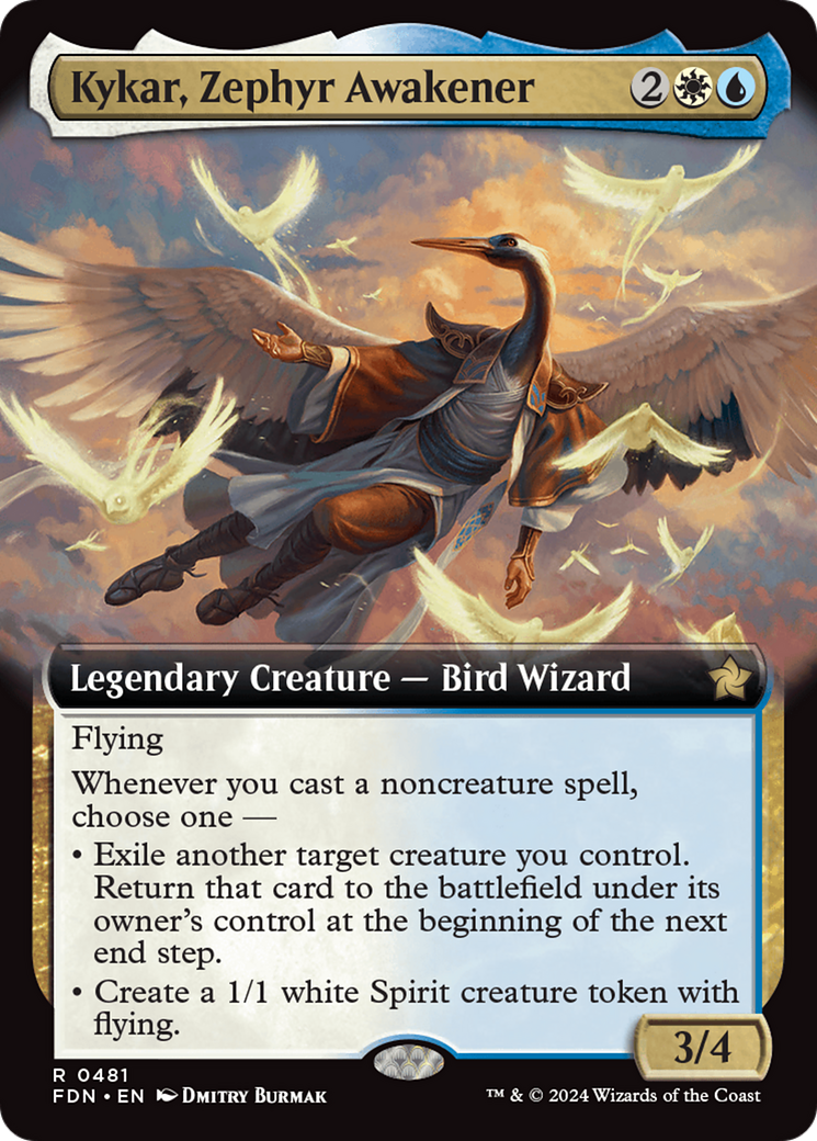 Kykar, Zephyr Awakener (Extended Art) [Foundations] | Odin's Place