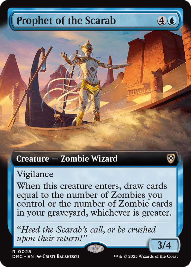 Prophet of the Scarab (Extended Art) [Aetherdrift Commander] | Odin's Place