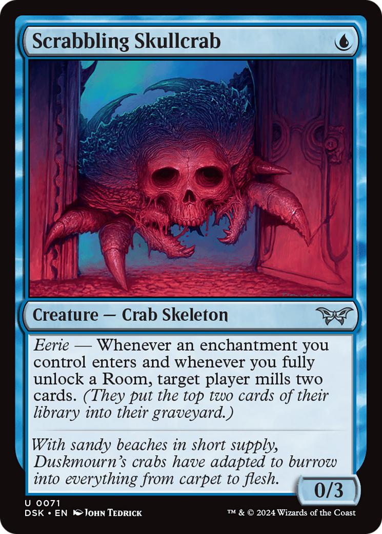 Scrabbling Skullcrab [Duskmourn: House of Horror] | Odin's Place