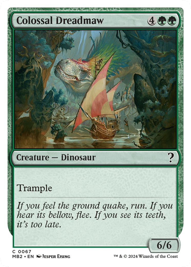 Colossal Dreadmaw (White Border) [Mystery Booster 2] | Odin's Place