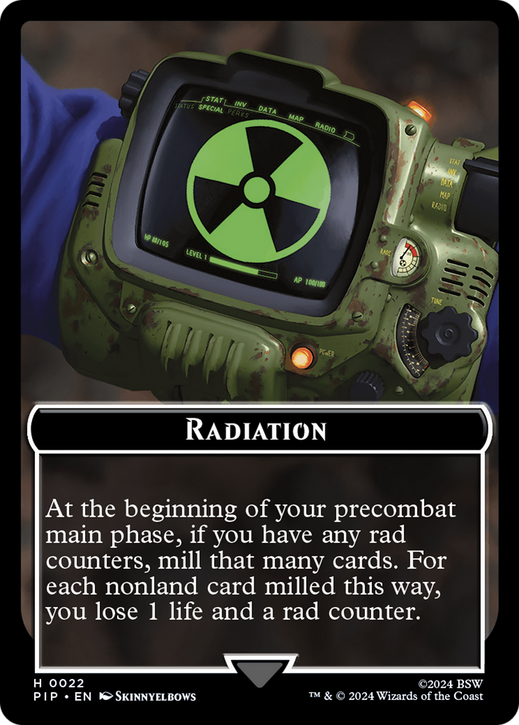 Radiation // Robot Double-Sided Token [Fallout Tokens] | Odin's Place