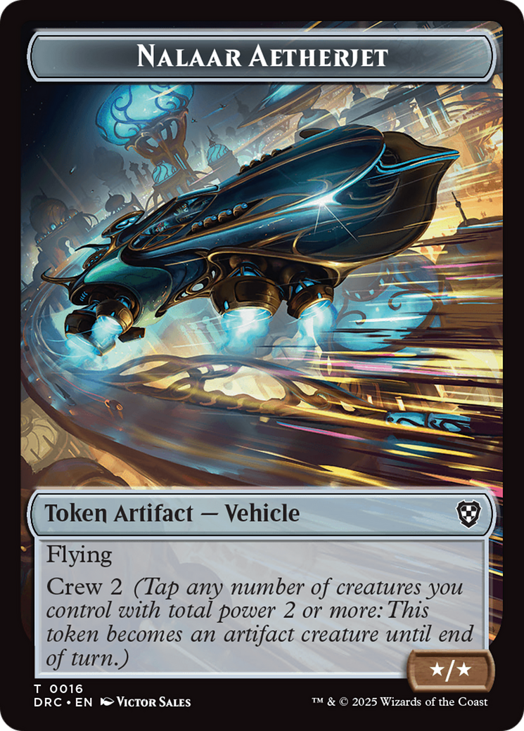 Nalaar Aetherjet // Treasure Double-Sided Token [Aetherdrift Tokens] | Odin's Place