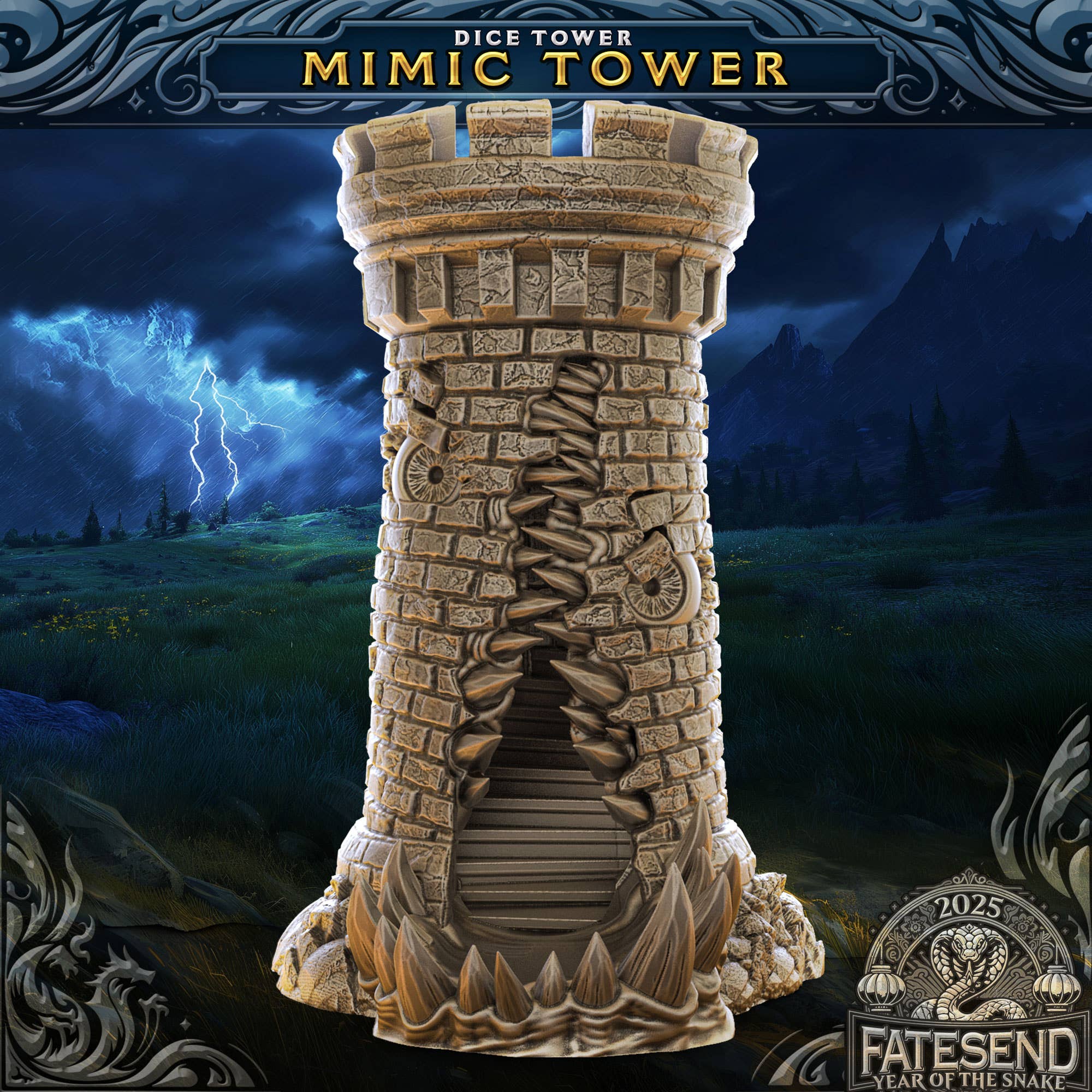 Mimic Dice Tower | TTRPG, D&D, Pathfinder, CoC | Odin's Place