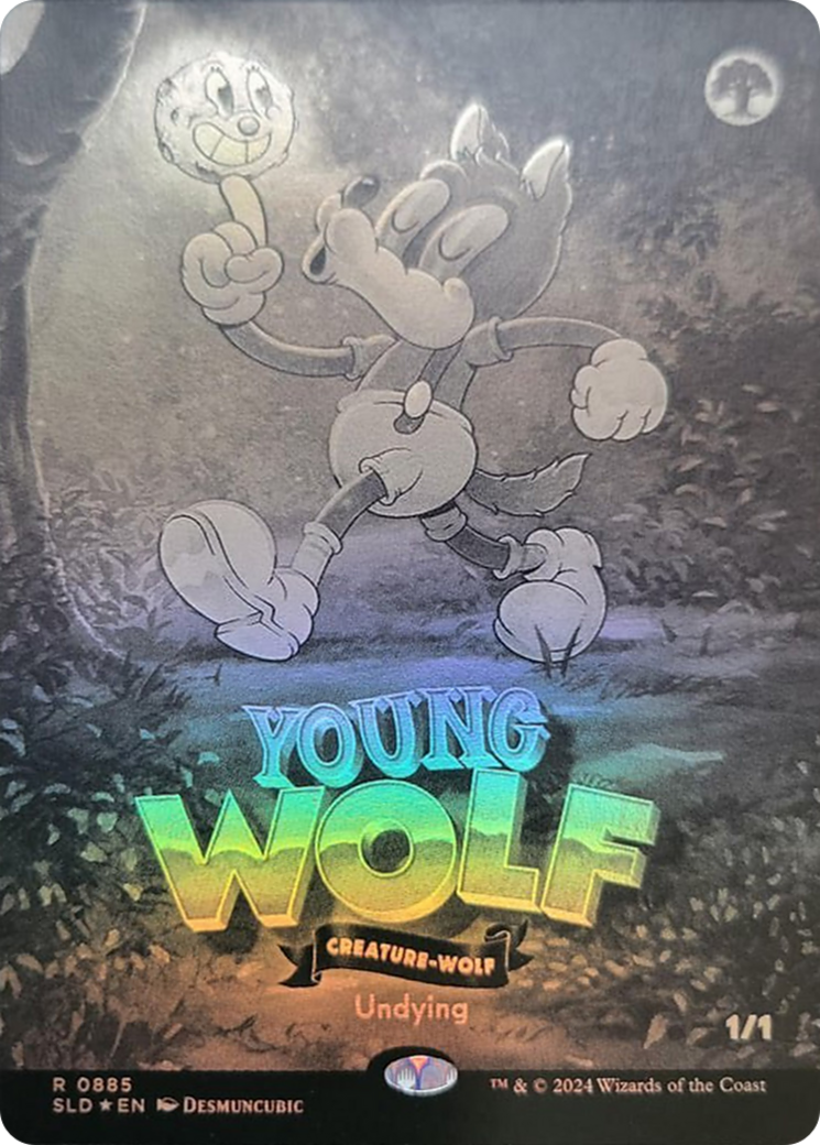 Young Wolf (Black & White Foil) [Secret Lair Drop Series] | Odin's Place