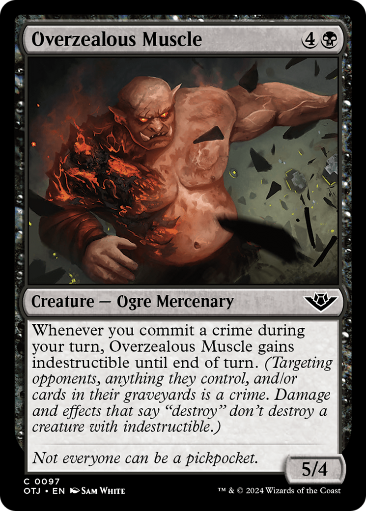Overzealous Muscle [Outlaws of Thunder Junction] | Odin's Place