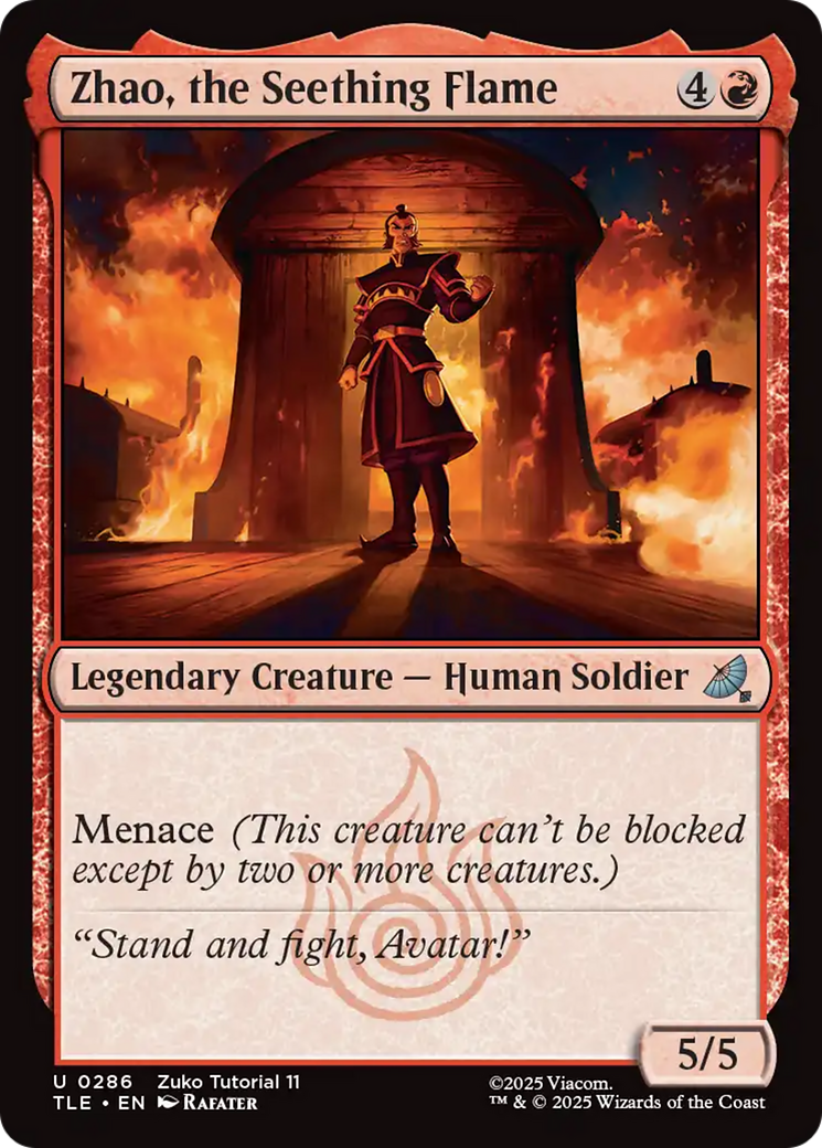 Zhao, the Seething Flame (0286) [Avatar: The Last Airbender: Eternal-Legal] | Odin's Place