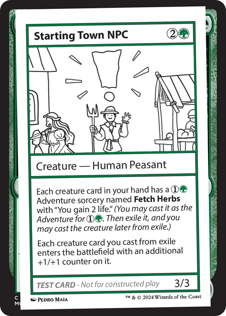 Starting Town NPC [Mystery Booster 2 Playtest Cards] | Odin's Place