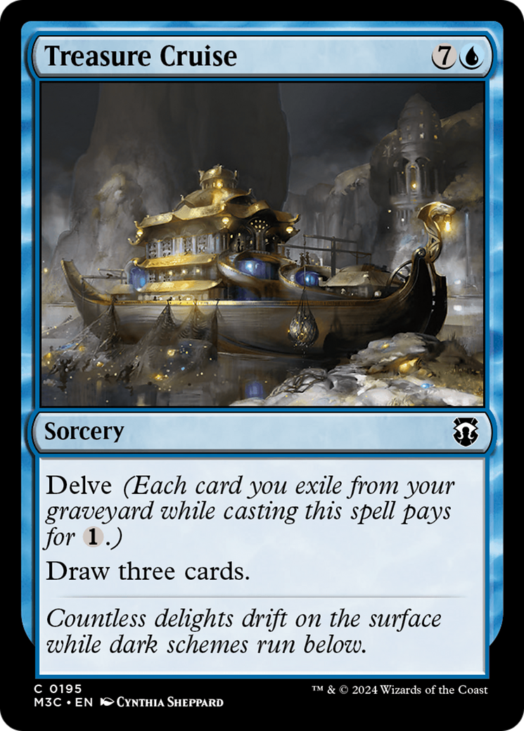 Treasure Cruise (Ripple Foil) [Modern Horizons 3 Commander] | Odin's Place