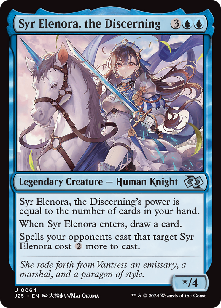 Syr Elenora, the Discerning (Anime) [Foundations Jumpstart] | Odin's Place