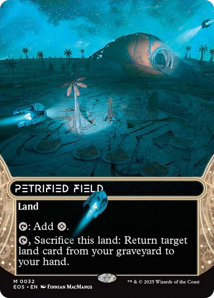 Petrified Field (0032) (Borderless) [Edge of Eternities: Stellar Sights] | Odin's Place