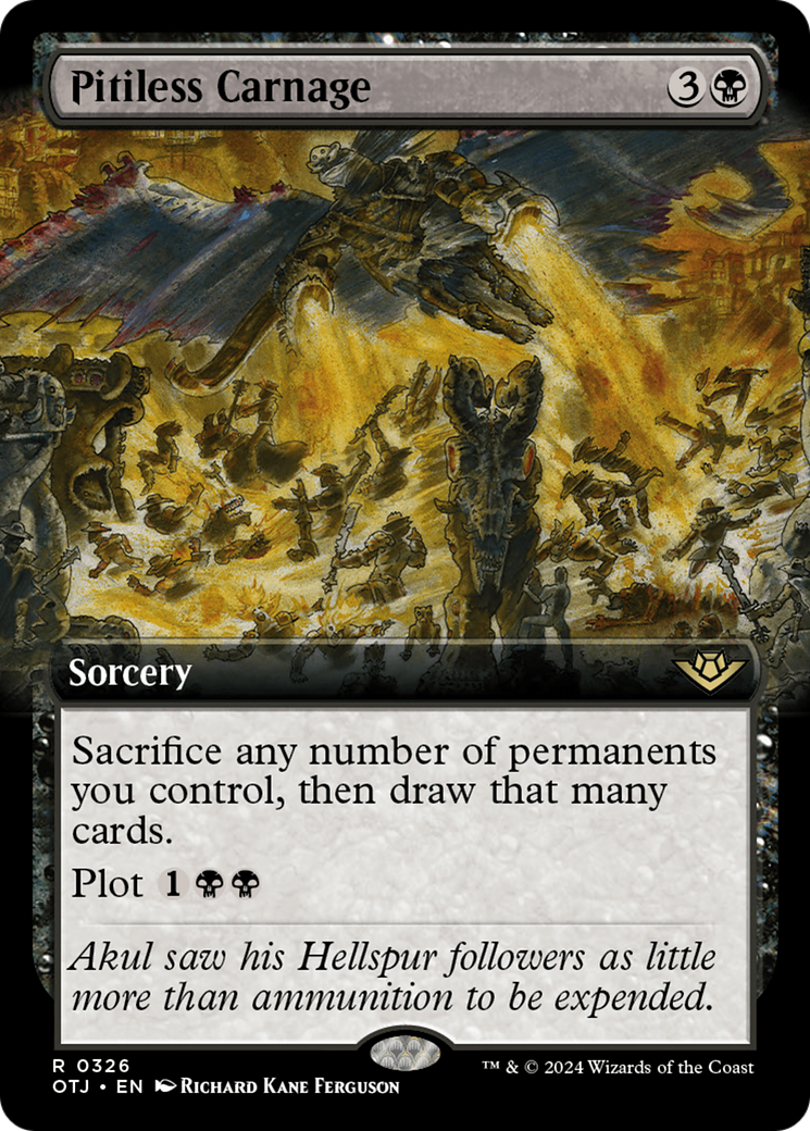 Pitiless Carnage (Extended Art) [Outlaws of Thunder Junction] | Odin's Place
