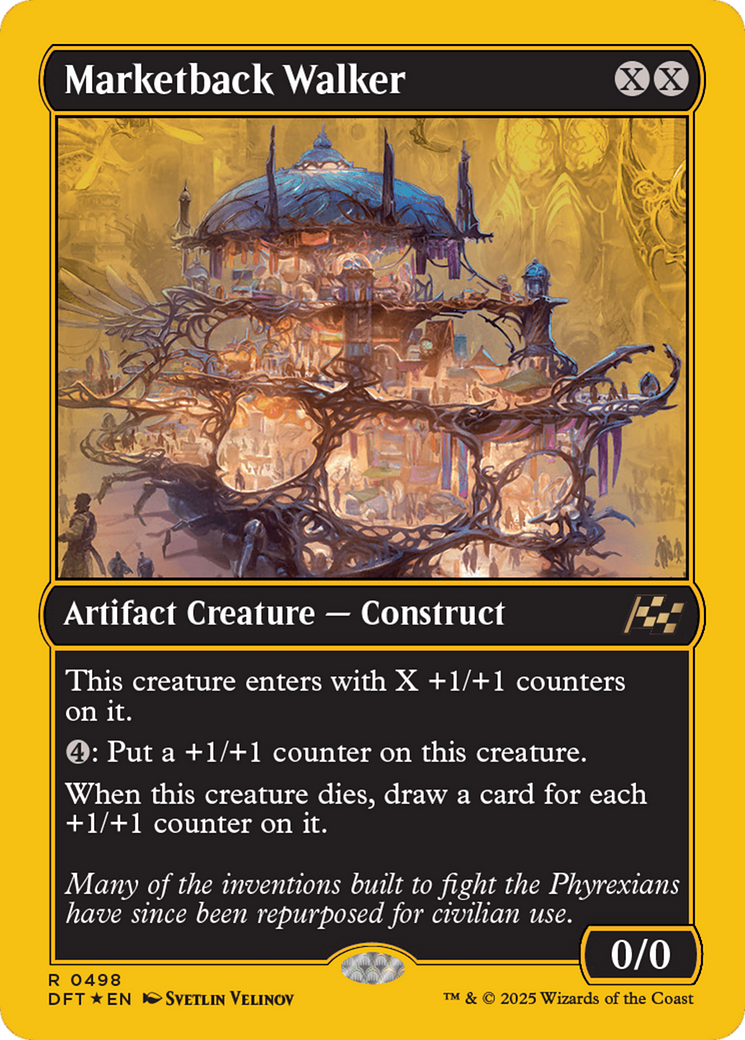 Marketback Walker (First-Place Foil) [Aetherdrift] | Odin's Place