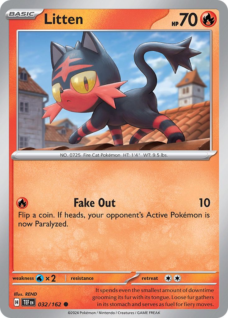 Litten (032/162) [Scarlet & Violet: Temporal Forces] | Odin's Place