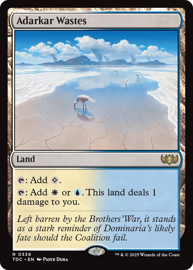 Adarkar Wastes [Tarkir: Dragonstorm Commander] | Odin's Place