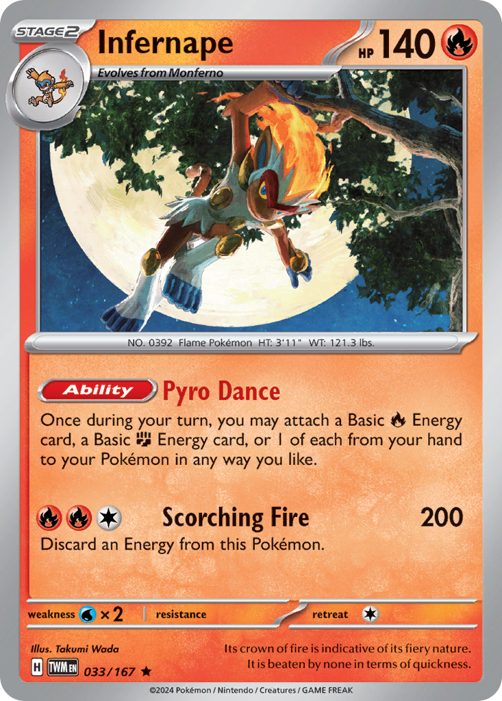 Infernape (033/167) [Scarlet & Violet: Twilight Masquerade] | Odin's Place