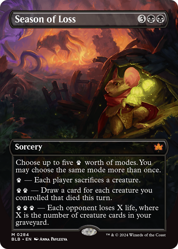 Season of Loss (Borderless) [Bloomburrow] | Odin's Place