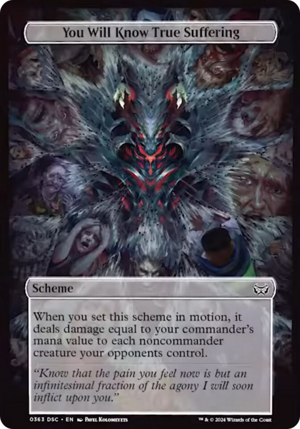 You Will Know True Suffering (Full Art) [Duskmourn: Archenemy] | Odin's Place