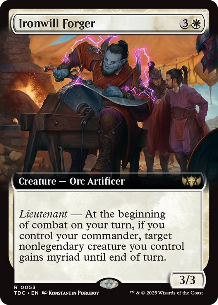 Ironwill Forger (Extended Art) [Tarkir: Dragonstorm Commander] | Odin's Place