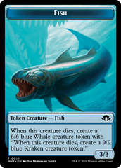 Eldrazi Spawn // Fish Double-Sided Token [Modern Horizons 3 Tokens] | Odin's Place
