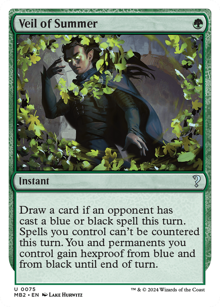 Veil of Summer (White Border) [Mystery Booster 2] | Odin's Place