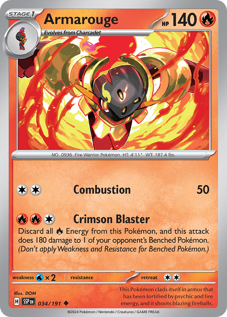 Armarouge (034/191) [Scarlet & Violet: Surging Sparks] | Odin's Place