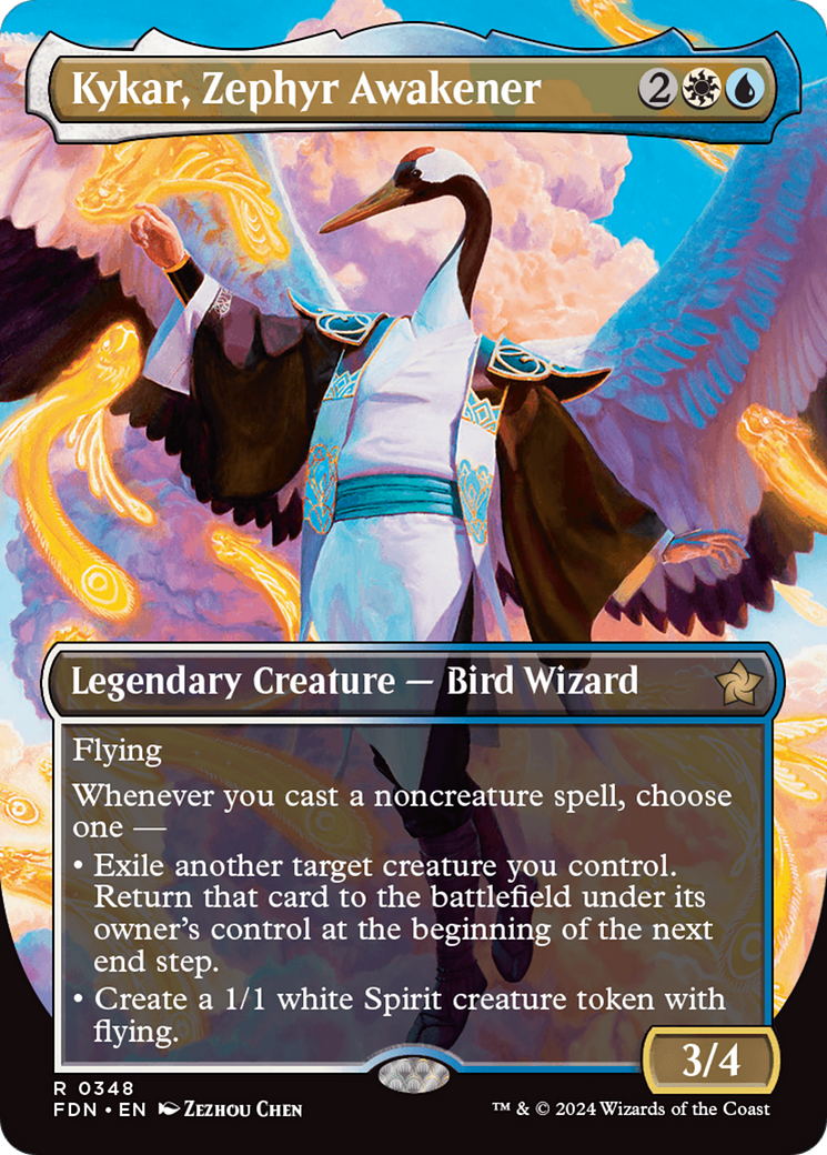 Kykar, Zephyr Awakener (Borderless) [Foundations] | Odin's Place