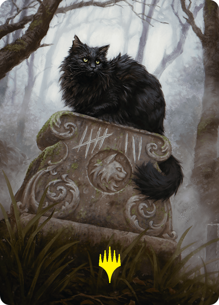 Nine-Lives Familiar 2 Art Card (36/54) (Gold-Stamped Planeswalker Symbol) [Foundations Art Series] | Odin's Place