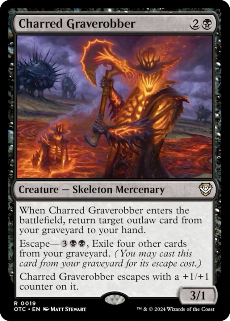 Charred Graverobber [Outlaws of Thunder Junction Commander] | Odin's Place