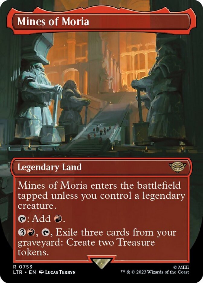 Mines of Moria (Borderless Alternate Art) (Surge Foil) (753) [The Lord of the Rings: Tales of Middle-Earth] | Odin's Place