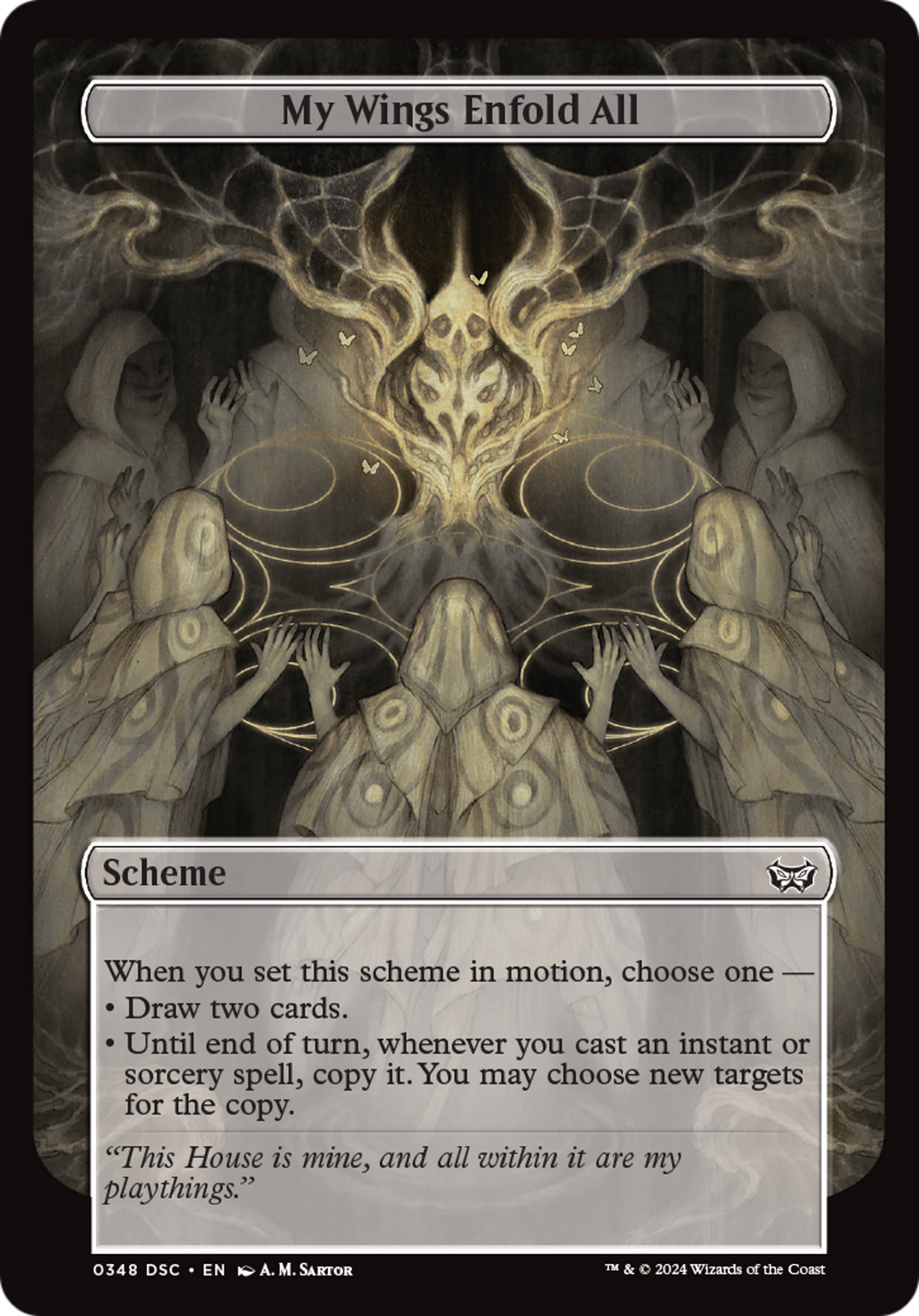 My Wings Enfold All (Full Art) [Duskmourn: Archenemy] | Odin's Place