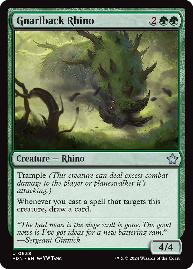Gnarlback Rhino [Foundations] | Odin's Place