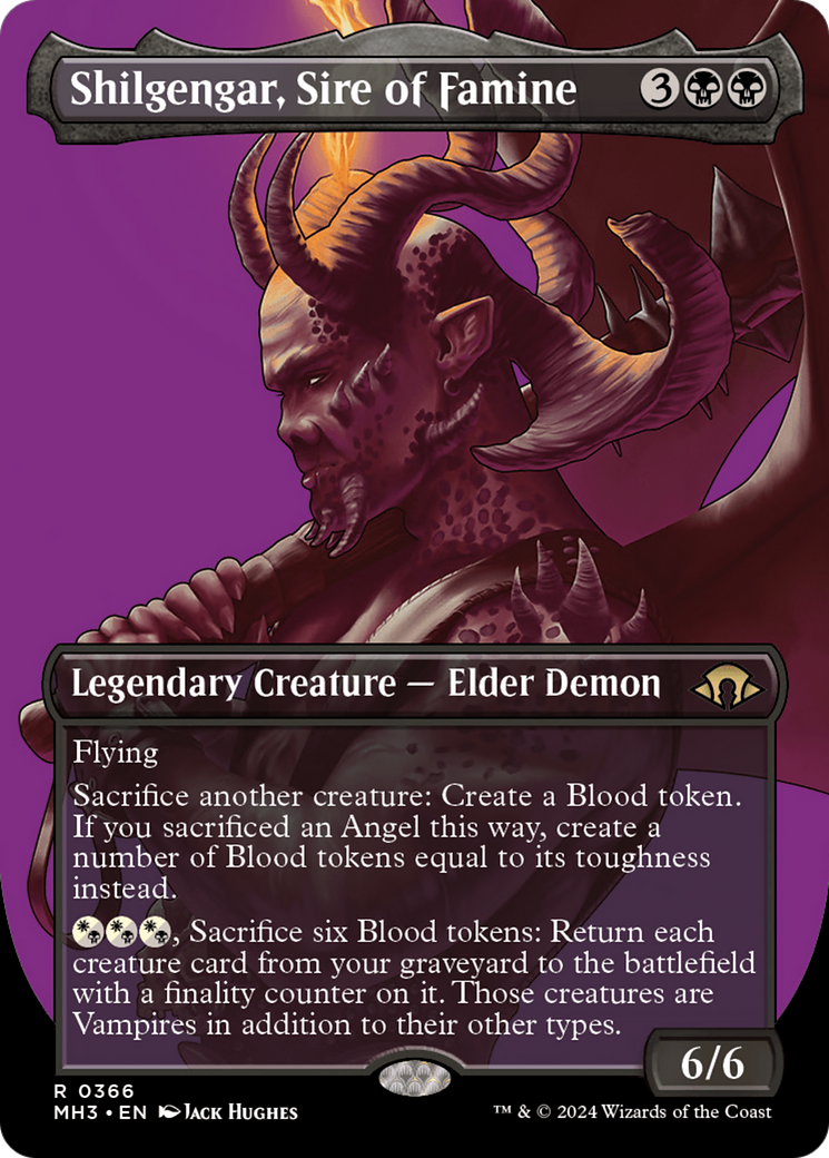 Shilgengar, Sire of Famine (Borderless) [Modern Horizons 3] | Odin's Place