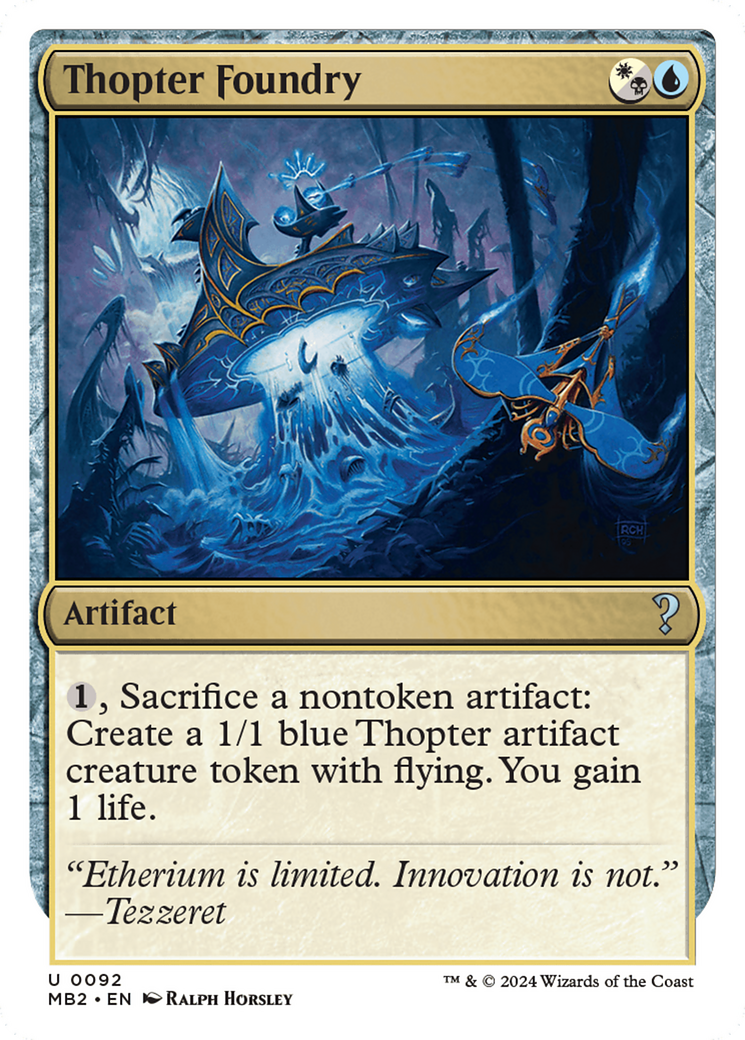 Thopter Foundry (White Border) [Mystery Booster 2] | Odin's Place