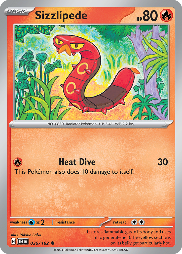 Sizzlipede (036/162) [Scarlet & Violet: Temporal Forces] | Odin's Place