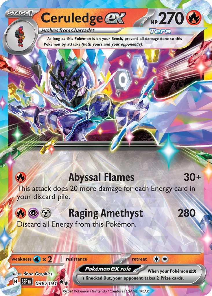 Ceruledge ex (036/191) [Scarlet & Violet: Surging Sparks] | Odin's Place