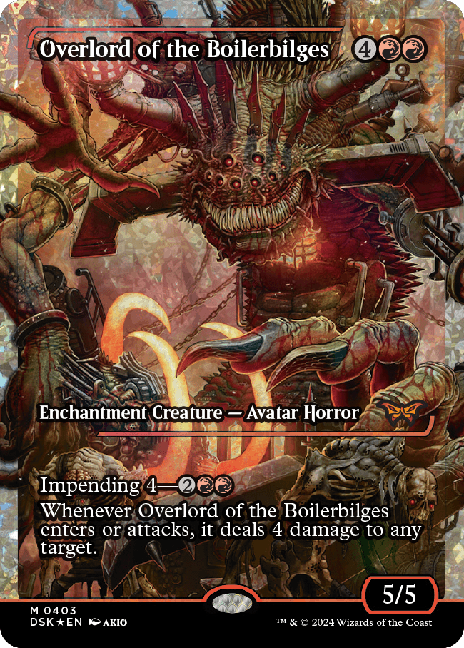 Overlord of the Boilerbilges (Japan Showcase Fracture Foil) [Duskmourn: House of Horror] | Odin's Place