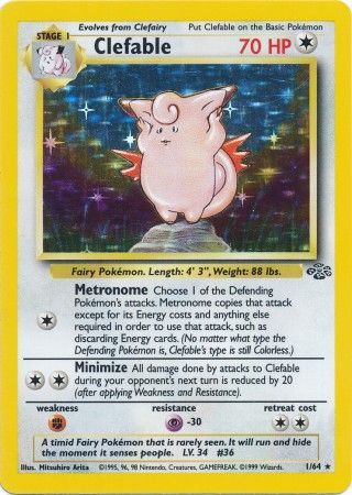 Clefable (1/64) [Jungle Unlimited] [No Symbol] | Odin's Place