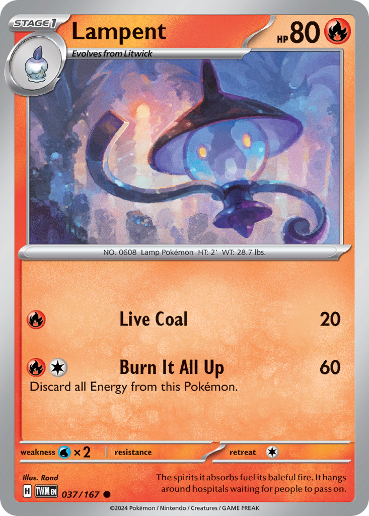 Lampent (037/167) [Scarlet & Violet: Twilight Masquerade] | Odin's Place