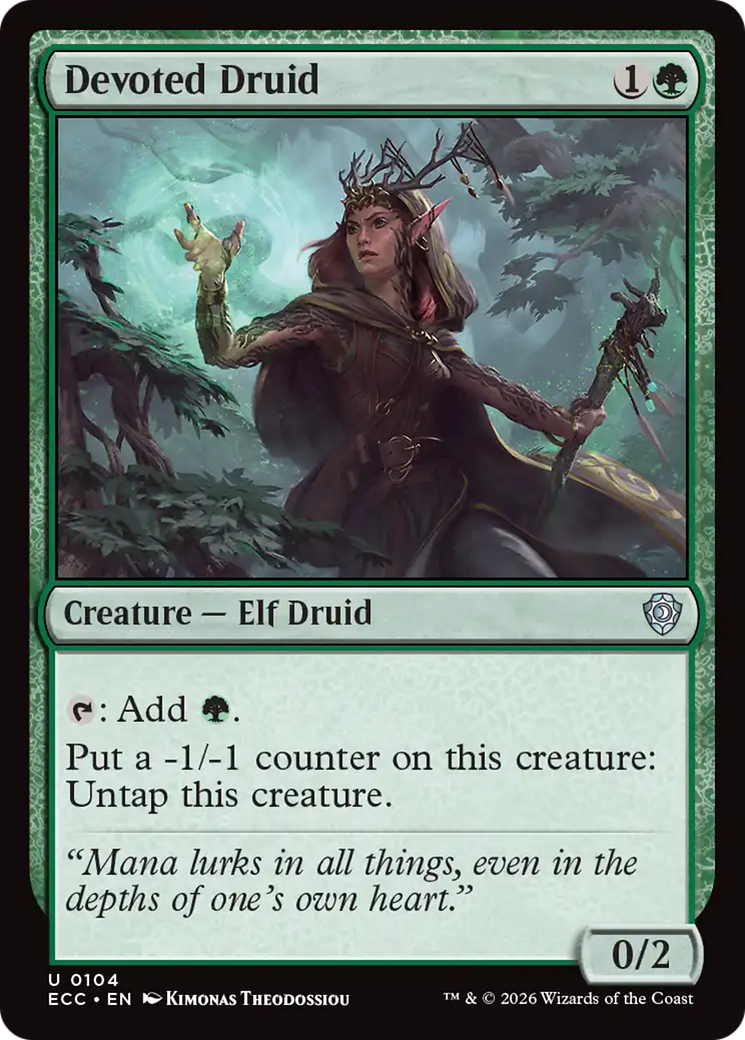 Devoted Druid [Lorwyn Eclipsed Commander] | Odin's Place