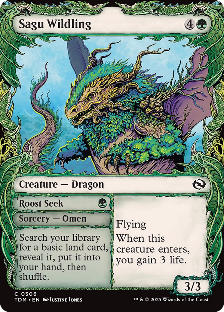 Sagu Wildling (Showcase) [Tarkir: Dragonstorm] | Odin's Place