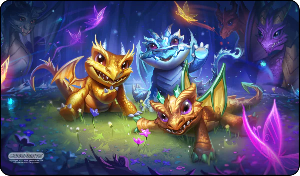 Gamer Mats Playmat: Baby Dragons the New Clutch Stitched | Odin's Place