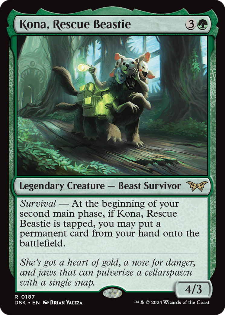Kona, Rescue Beastie (0187) [Duskmourn: House of Horror] | Odin's Place
