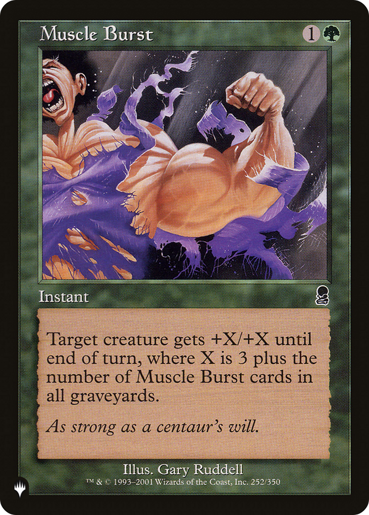 Muscle Burst [The List] | Odin's Place