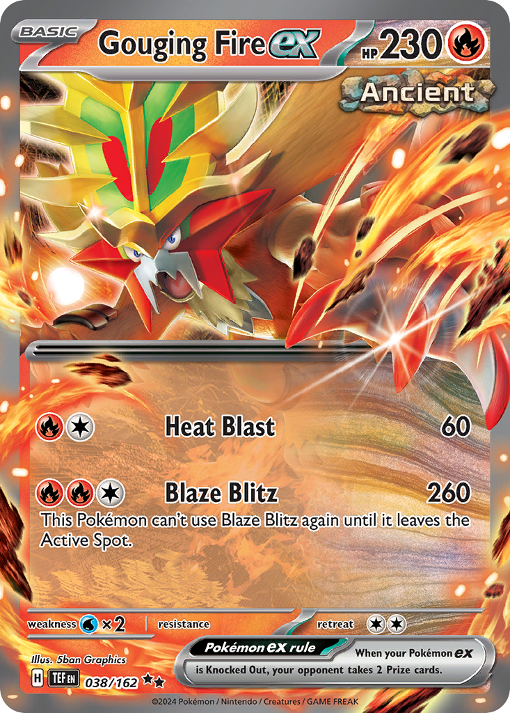 Gouging Fire ex (038/162) [Scarlet & Violet: Temporal Forces] | Odin's Place