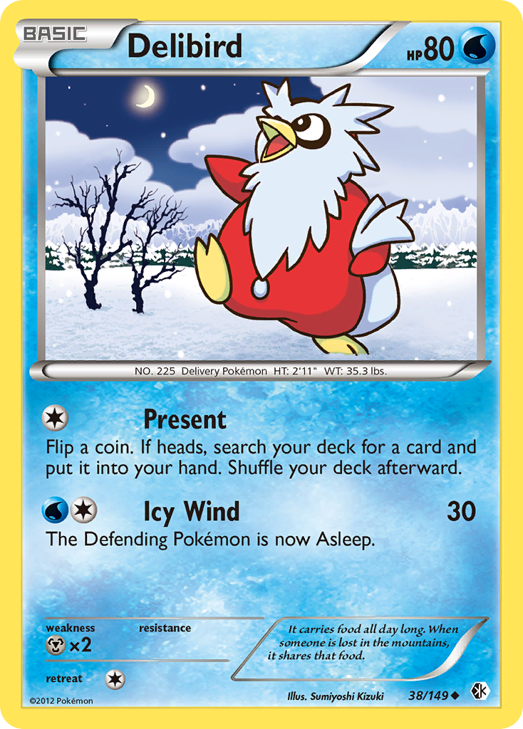 Delibird (38/149) (League Promo 4th Place) [Black & White: Boundaries Crossed] | Odin's Place