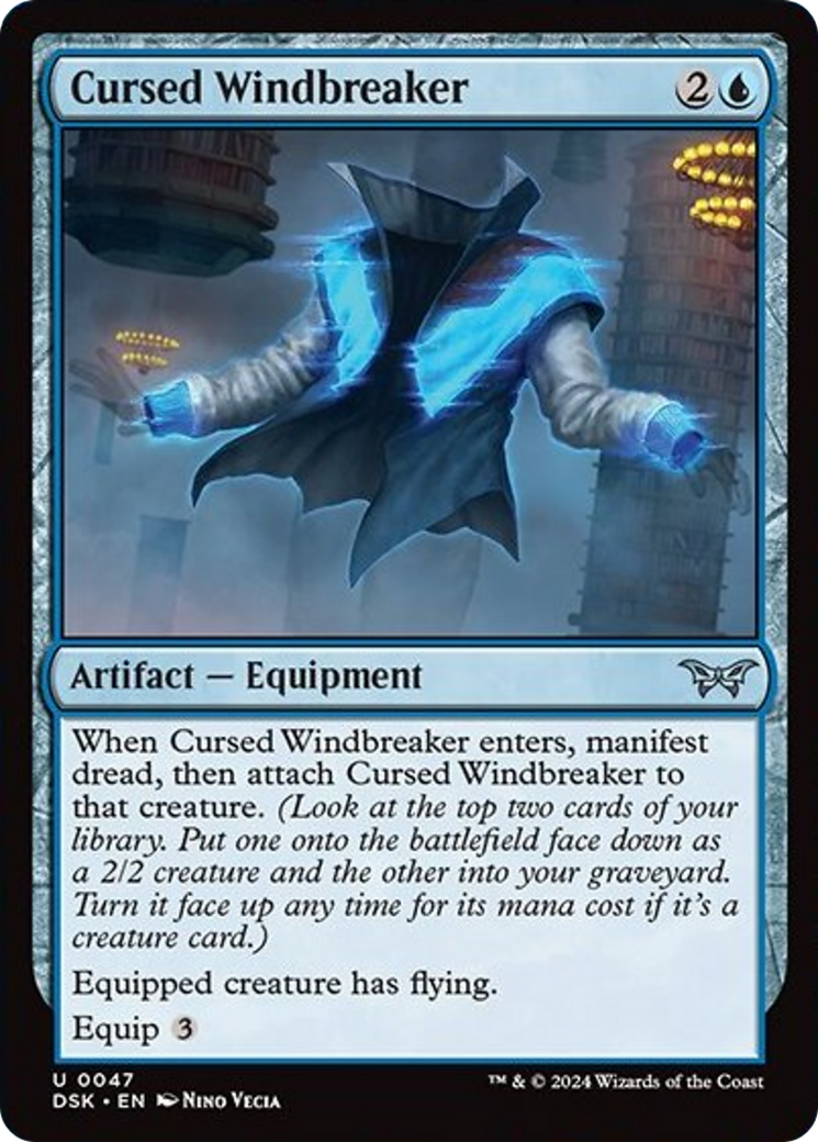 Cursed Windbreaker [Duskmourn: House of Horror] | Odin's Place